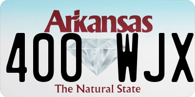 AR license plate 400WJX
