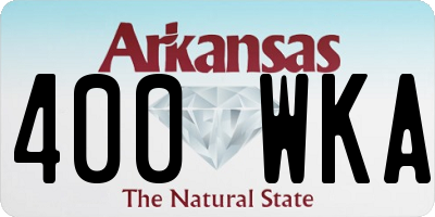 AR license plate 400WKA