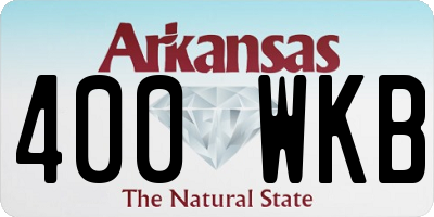 AR license plate 400WKB