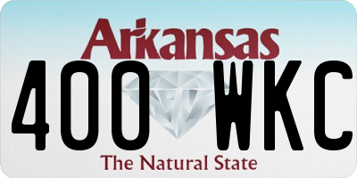 AR license plate 400WKC