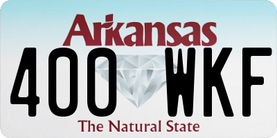 AR license plate 400WKF