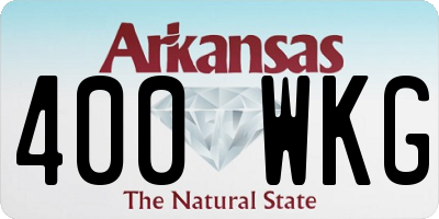 AR license plate 400WKG