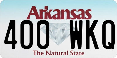 AR license plate 400WKQ