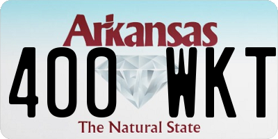 AR license plate 400WKT