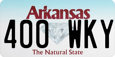 AR license plate 400WKY