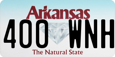 AR license plate 400WNH