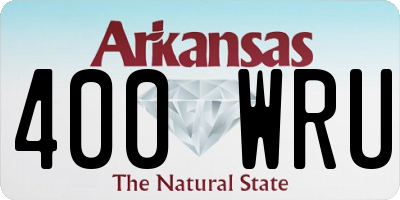 AR license plate 400WRU