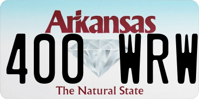 AR license plate 400WRW