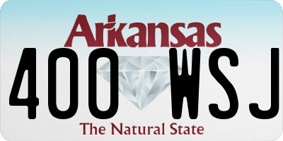 AR license plate 400WSJ