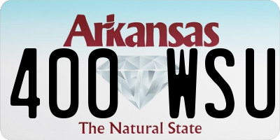 AR license plate 400WSU