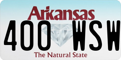AR license plate 400WSW
