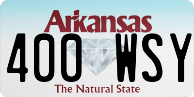 AR license plate 400WSY