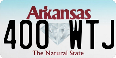 AR license plate 400WTJ