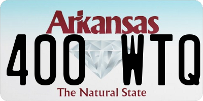 AR license plate 400WTQ