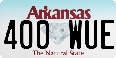 AR license plate 400WUE