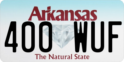 AR license plate 400WUF