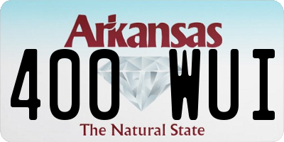 AR license plate 400WUI