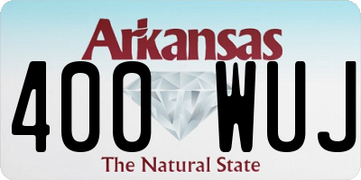 AR license plate 400WUJ