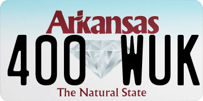 AR license plate 400WUK