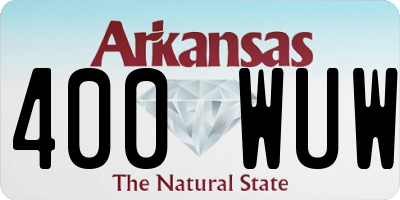 AR license plate 400WUW