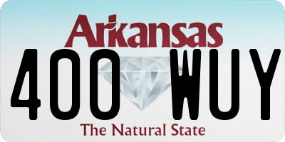 AR license plate 400WUY