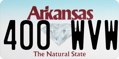 AR license plate 400WVW