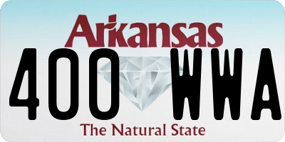 AR license plate 400WWA