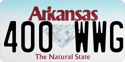 AR license plate 400WWG