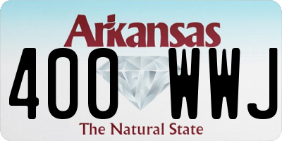 AR license plate 400WWJ