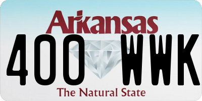 AR license plate 400WWK