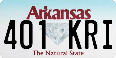 AR license plate 401KRI