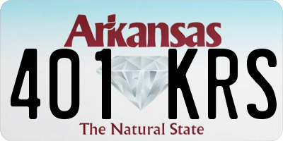 AR license plate 401KRS