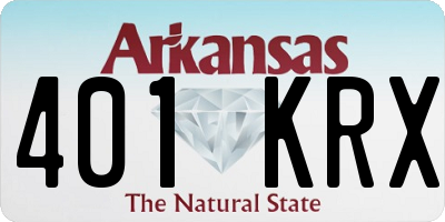 AR license plate 401KRX