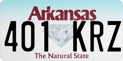 AR license plate 401KRZ