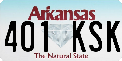 AR license plate 401KSK