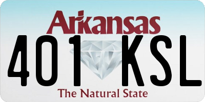 AR license plate 401KSL