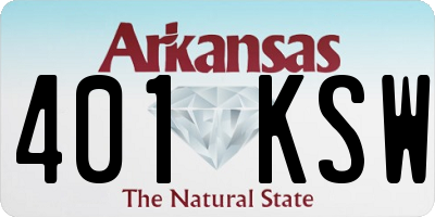 AR license plate 401KSW