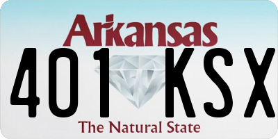 AR license plate 401KSX
