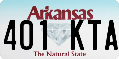 AR license plate 401KTA