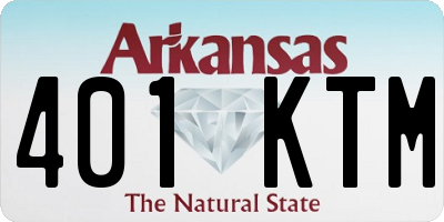 AR license plate 401KTM