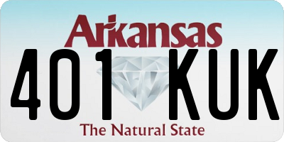 AR license plate 401KUK