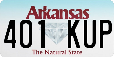 AR license plate 401KUP