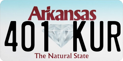 AR license plate 401KUR
