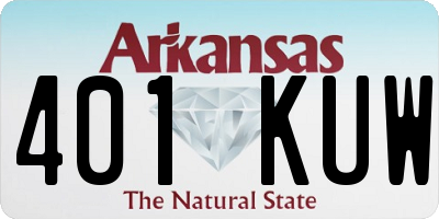 AR license plate 401KUW