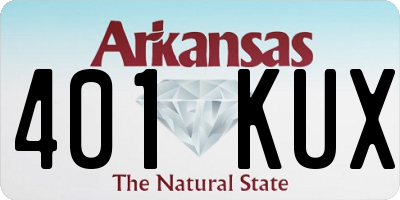 AR license plate 401KUX
