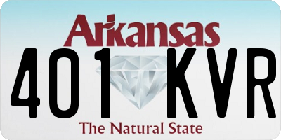 AR license plate 401KVR