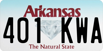 AR license plate 401KWA
