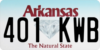 AR license plate 401KWB