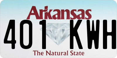 AR license plate 401KWH