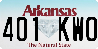 AR license plate 401KWO